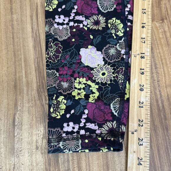Lululemon Wunder Under Crop Fleurolace High Rise Size 8 - Picture 6 of 7